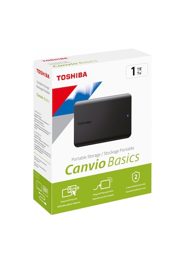 Teknoteg - Ox - 1tb Canvıo Basıcs 2.5" Usb3.2 G1 Toshıba Hdtb510ek3aa