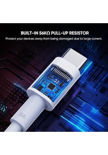 Huawei İçin Ugreen 1m P30 P20 Supercharge C Tip C Kablosu 5a Hızlı Şarj Usb C Veri Kablosu