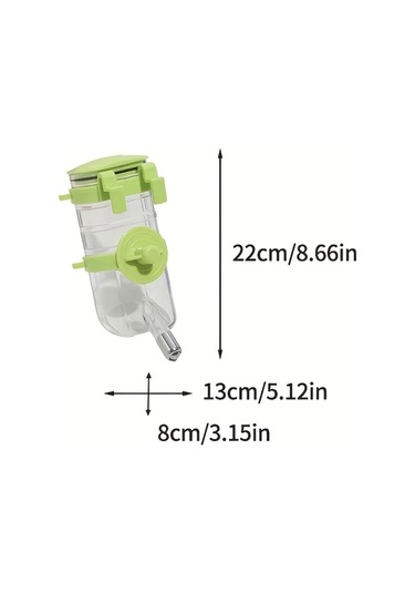 Elmpaly Yeşil Duvara Monte Kedi Köpek Su Pınarı - Kafes Ve Duvara Montaj, Dökülme Önleyici, Toz Geçirmez