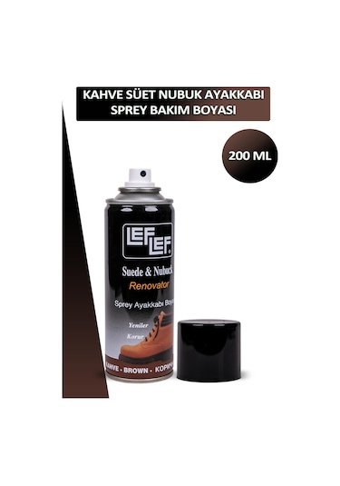 Bağcık + Nuri Leflef Süet Nubuk Ayakkabı Sprey Bakım Boyası 200 Ml Set 001