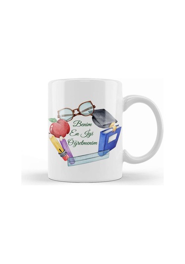 Öğretmenler Günü Öğretmene Hediye 03 Kupa Bardak Porselen Karışık