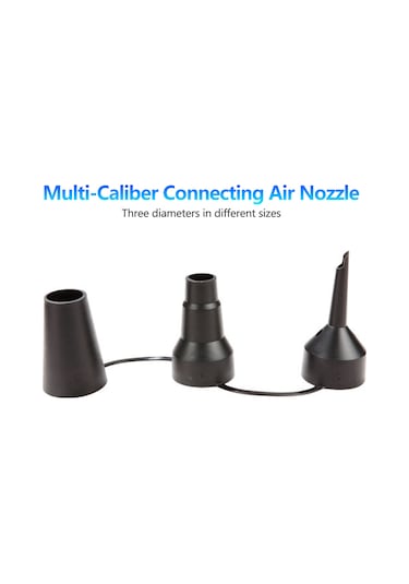 Xindoker Jh-618c-x Ev Ve Araç İkili Kullanım Elektrikli Hava Pompa, 3 Fişli, Hızlı Enflasyon, Yatak-havuz-kolye Uyumlu, 130w, Abs Malzeme