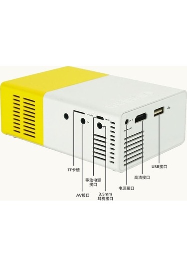 Trendooze Springsun Film Projektörü Yg300 Projektör Ev Led Taşınabilir Küçük Projektör İs