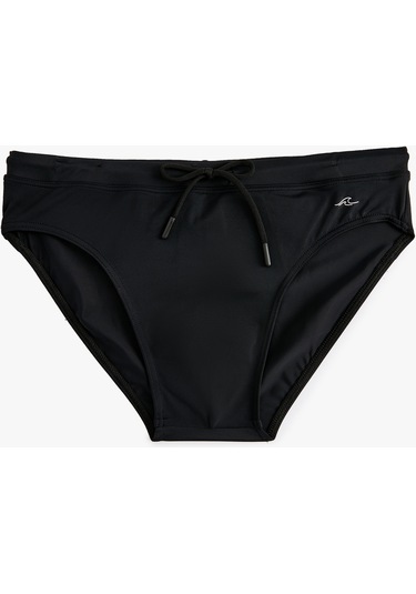 Koton Basic Slip Mayo Beli Bağlamalı Siyah 4sam00002mk 4SAM00002MK999