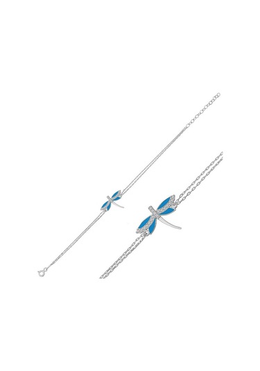 925 Ayar Gümüş Yusufçuk Kadın Bileklik Karışık