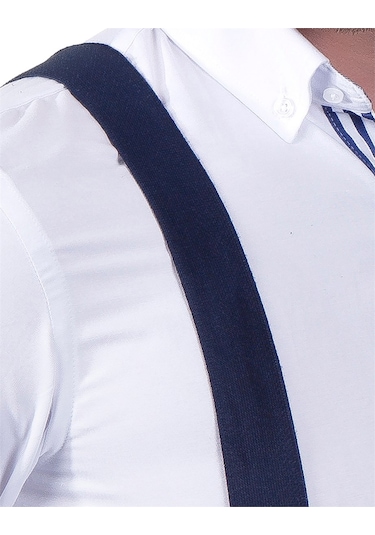 Tudors Erkek Pantolon Askısı Lacivert