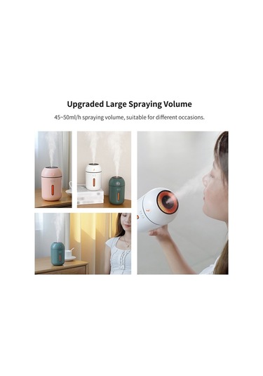 Agoodshop Usb Mini Nemlendirici Gece Lambı Sessiz Hava Temizleyici