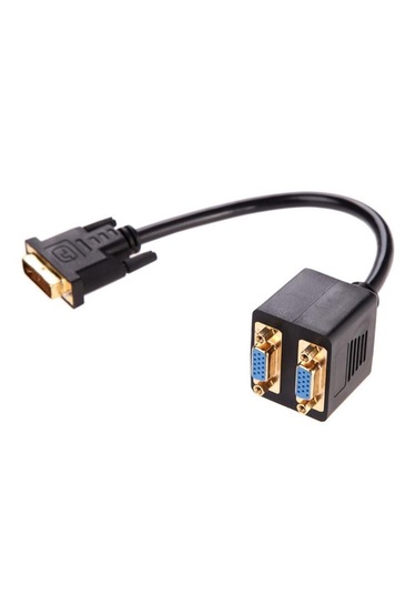 Dvi To 2x Vga Çevirici Çoklayıcı Splitter Kablosu