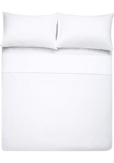Çarşafı Lastikli 120lik Yataklar İçin Düz Renk Nevresim Takımı Beyaz