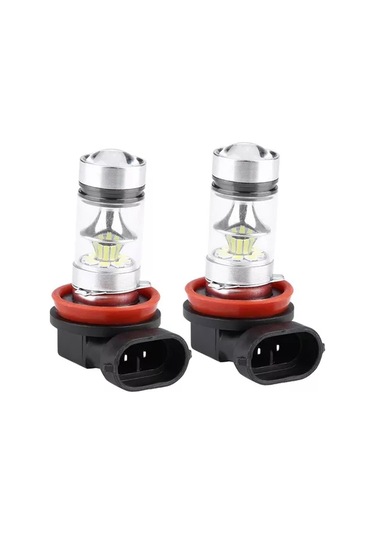 Geeksen Yüksek Parlaklıklı H8/h11 Led Sis Farı - 100w 20smd, 6000k Beyaz Işık, Kolay Kurulum