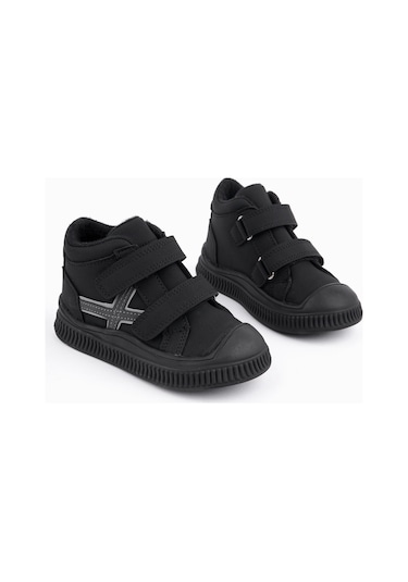 Muggo Nemo Çift Cırtlı Unısex Çocuk Bot Siyah