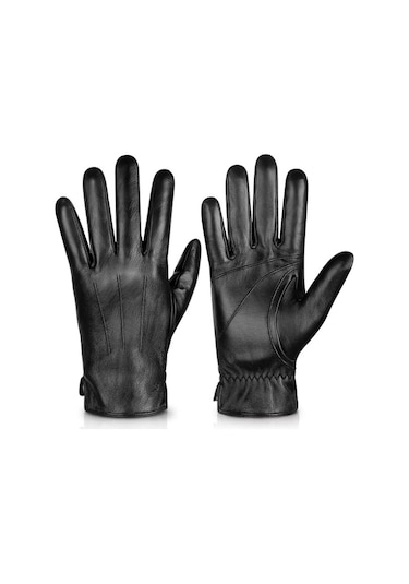 Erkekler İçin Hakiki Koyun Derisi Deri Eldivenler, Sürüş İçin Kaşmir Astarlı Diğer