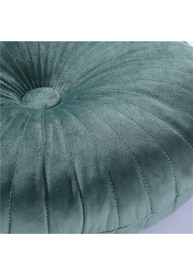 Yuvarlak Puf Atmak Yastık Tatami Yastık Ev Dekoratif Kanepe No.07 Ekru