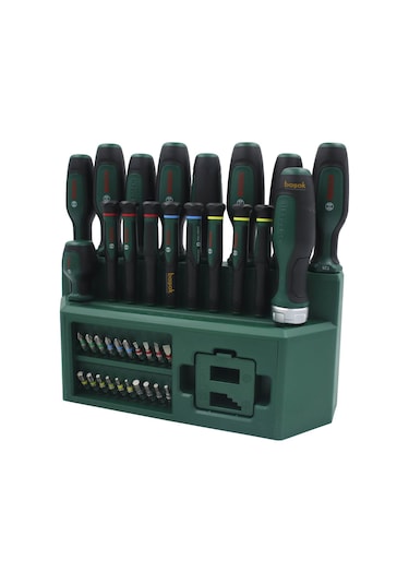 Bosch 39 Parça Standlı Tornavida, Klemens Ve Bits Uç Seti 1600a02z9l