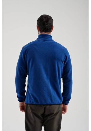 Exuma 2312003 Erkek Royal Blue Tam Fermuarlı Polar 001