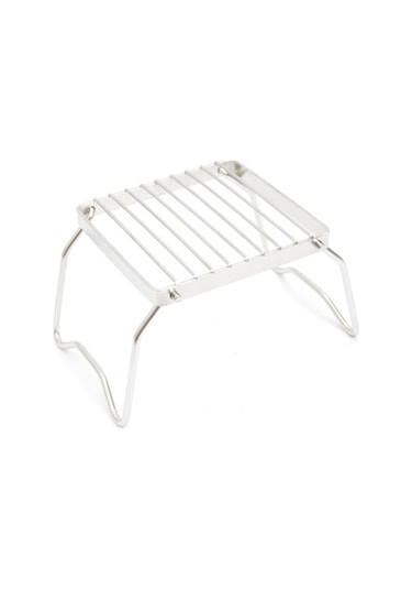 Katlanabilir Paslanmaz Çelik Kamp Ocağı - Bbq, Yemek Ve Kahve Pişirme İçin Gümüş Gümüş