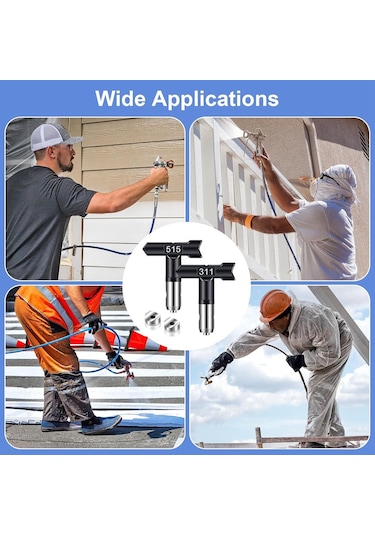 Xurunkeji Adet Havasız Boya Püskürtme Ucu, Havasız Boya Püskürtme Makinesi İçin Tersinir Püskürtme Uçları, Püskürtme Boya Nozulları