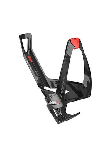 Elite Bisiklet Matara Tutucu Cannibal Xc Parlak Siyah - Kırmızı Grafikli Siyah - Kırmızı