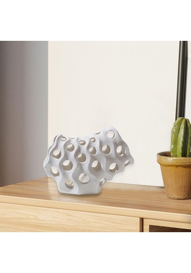 Homyl Içi Boş Modern Heykel Dekoratif Heykelcik El Sanatları 22cmx10cmx17cm