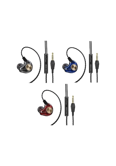 Kulak İçine Takılan Hareket Kulaklığı, Hıfı Ağızlı Bass, Mavi -