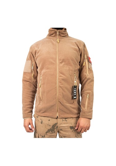 Outdoor Polar Hırka Taktikal Çöl Rengi Asker Poları Lacivert