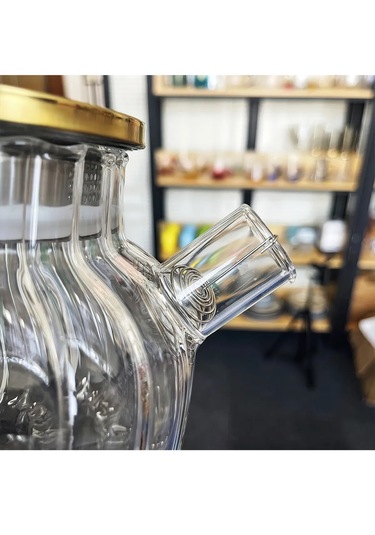 Çelik Kapaklı Borosilikat Dilimli Model Süzgeçli Cam Demlik Bitki Çayları 1000 Ml Royaleks-cm-2001 Asorti