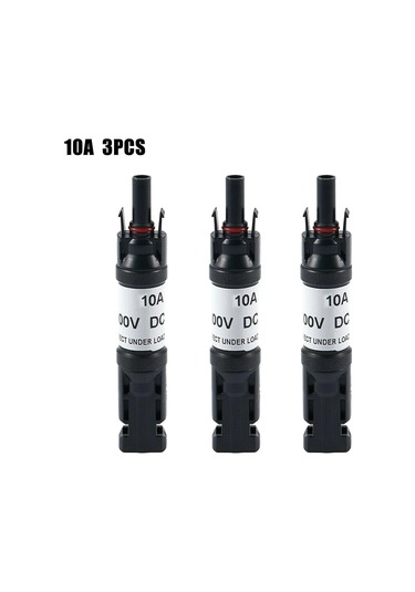 Dianziye 3 Adet 10a Solar Panel Sigorta Bağlantısı, Mc4 Uyumlu, Ip67 Koruma, Bakır Kaplı, Güneş Panelleri İçin Akım Engelleme Bağlayıcı