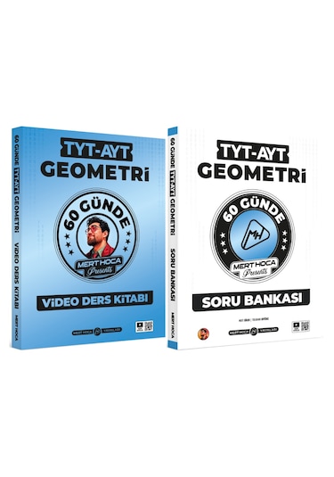 60 Günde TYT-AYT Geometri Video Ders Kitabı & Soru Bankası Seti Mert Hoca
