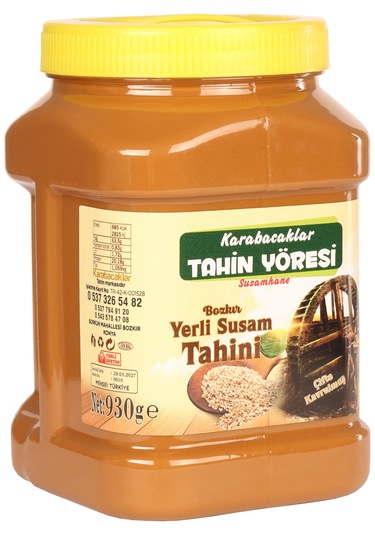 Susamhane Tahin Yöresi Kepeksiz 1kg Net 930gr Bozkır Tahini