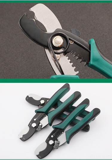 Skycity Elektrikçi İçin Çok Fonksiyonlu Telsizleyici Ve Kablosunucusu - Yeşil-siyah, 1.29-3.26mm Aralığı, 65 Çelik Malzeme