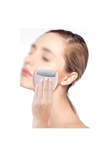 Vkemall İki Kafalı Gülümse İçe Rolleri - Göz Ve Yüz Masajı, Tırnaklanma Azaltma, Nemlendirme Bakım Aracı Pembe Açık Kırmızı