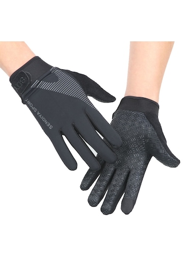 Orta Mevsim Kaydırmaz Akıllı Parmak Uçlu Motosiklet Eldiven L Boy