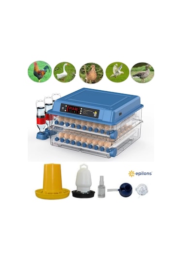 Tam Otomatik 120 Yumurta Kapasiteli Kuluçka Makinesi - Civciv Kaz Hindi Ördek İçin Wifi Kameralı Yed