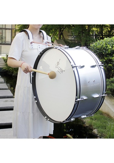 Youmex Kahverengi Pamuklu Bas Davul Çubuğu - Ahşap Saplı, Dayanıklı Ve Anti Kayma Tasarımı İle Akustik Performans Artırıcı Vurmalı Enstrüman Aleti Kahve