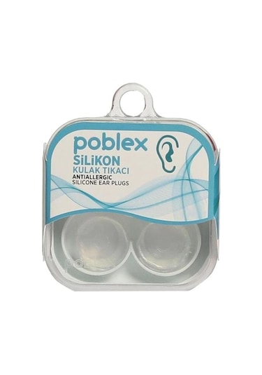 Poblex Antialerjik Silikon 2'li Kulak Tıkacı
