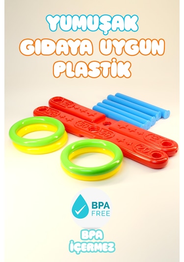 Halka Atma Oyunu Zeka Geliştirici Duyusal Halka Atma Zihin Eğitici Çocuk Oyuncak Quoits 4075