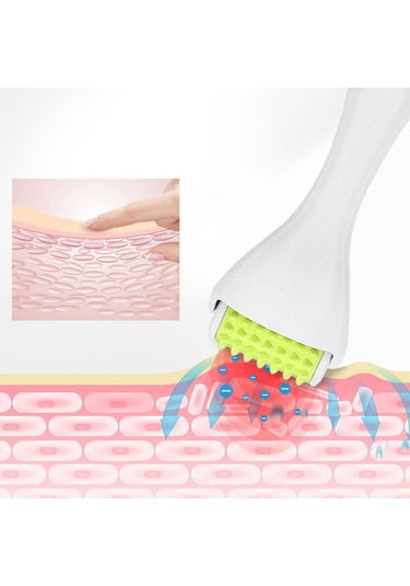 Suntek Yüz Silindiri Masajı Kırışıklıkları Beyaz-sarı Beyaz Sarı