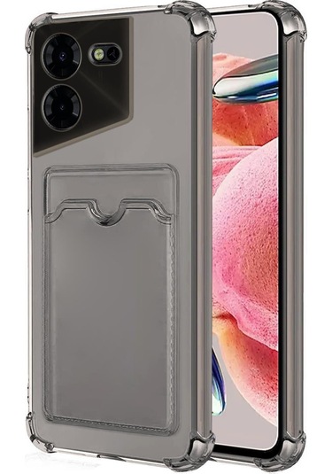 Microsonic Tecno Pova 5 Pro Card Slot Shock Kılıf Füme -