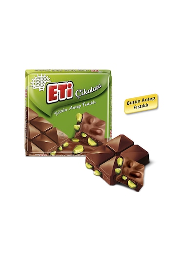 Eti Çikolata Antep Fıstıklı Kare 6 x 60 G