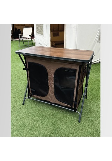 Nurgaz Ng C156 Campout Çift Kapılı Kamp Mutfağı Kahve