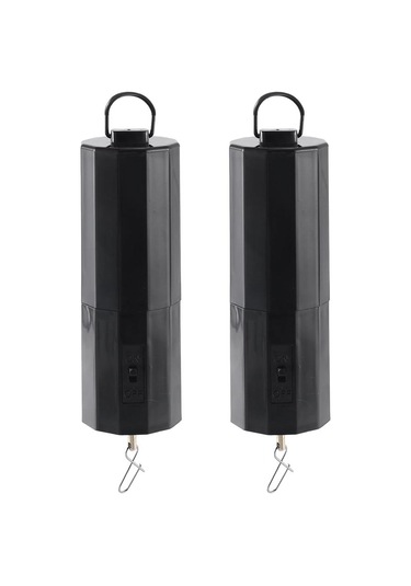 Qingmipy Siyah Plastik Çift Paketli Pillerle Çalışan Döner Motor, Bahçe Dekorasyonları İçin 30 Rpm, 4 Pound Taşıma Kapasitesi, Kolay Kurulum