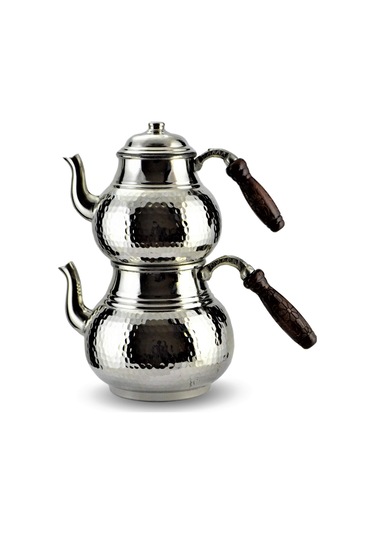 Dövme Ağır Bakır Çaydanlık Büyük Boy Çelik