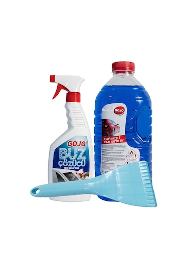 Gojo Cam Suyu + Buz Çözücü + Buz Kazıyıcı Kışlık Set