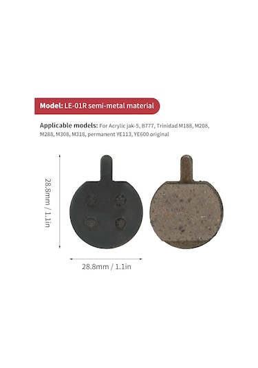 Xbyc Blt-4 Onvo,xiaomi,scoowy Scooter Uyumlu Yüksek Performans Bisiklet Disk Fren Balatası