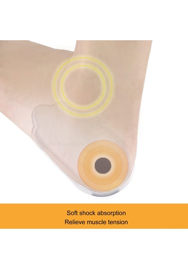 Vkemall Transparan Silikon Jel Ortopedik Tabanlık - M 35-39 , L 40-45 , S 26-34 Boyutları