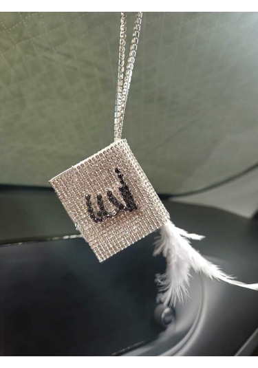 Gümüş Kuran Kerim Siyah Yazılı Gri Tüylü