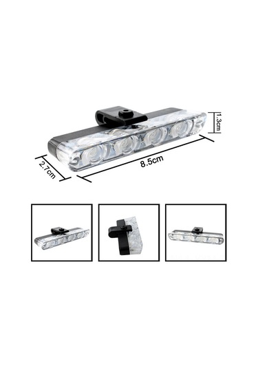 Geeksen 12v Kablosuz Kumanda 16 Led Oto Arka Panjur Işığı, 4'lü Klasörlü Parıltı Işığı, Kırmızı-mavi, Taşınabilir Ve Dayanıklı Diğer