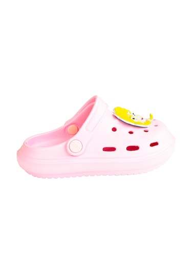 Frozen Elsa Kız Çocuk Pembe Kaymaz Taban Terlik Sandalet 001