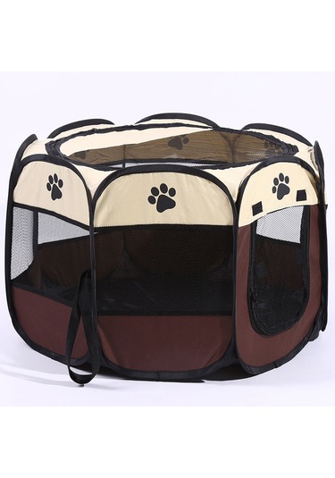 Geeksen Taşınabilir Katlanabilir Su Geçirmez Evcil Hayvan Oyun Parkı Açık Hava Oxford Hava Ağlı Oyun Parkı