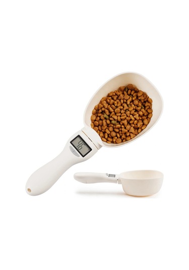 Xiyyadms Dijital Ölçekli Evcil Hayvan Mama Kaşığı - 250ml Kapasiteli, Mutfak Ve Laboratuvar Kullanımı İçin Pratik Çözüm Beyaz